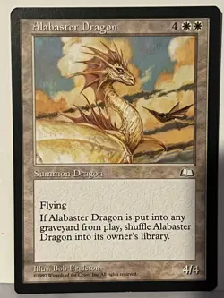 Alabaster Dragon Weatherlight NM MTG Magic Fast Shipping - Image 1