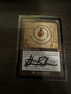MTG Magic Mox Amber Schematic 1 Non-foil Signed Artist Proof x1 BRO Belledin - Image 1