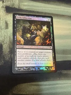 MTG Grim Affliction New Phyrexia 63/175 Foil Common - LP - Image 1