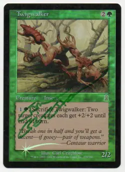 MTG M:tG ODYSSEY Twigwalker FOIL - SIGNED by Carl Critchlow! - Image 1
