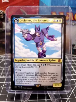 MTG Magic the Gathering Cyclonus, the Saboteur (9/60) Transformers NM - Image 1