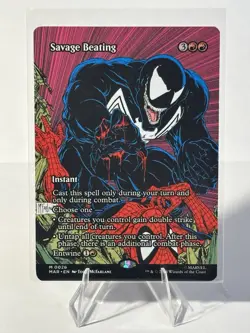 Spider-man Magic The Gathering Savage Beating (Borderless) M0026 Regular - Image 1