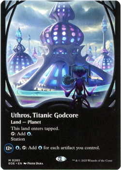 Uthros, Titanic Godcore (Borderless) - 0285 - Edge of Eternities - MTG NM/M - Image 1
