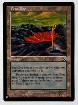 X2 MTG Mercadian Masques (MMQ 322) Peat Bog - NM - Common - The List - Image 1