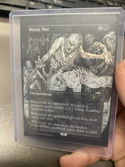 MTG Secret Lair Drop Series Waste Not (Borderless Foil) NM Condition - Image 3