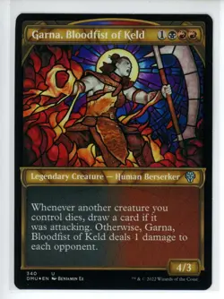 GARNA, BLOODFIST OF KELD (TEXT Dominaria United TEXTURED FOIL #340 DMU(NM+)(MTG) - Image 1