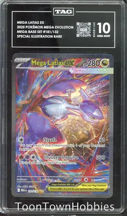 TAG 10 Pokemon - Mega Latias ex 181/132 - Mega Evolution Base Set - Image 1
