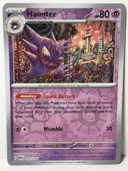 Haunter Reverse Holo 093/165 SV: Scarlet & Violet 151 NM Pokemon Fast Ship - Image 1
