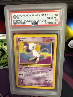 Pokemon Black Star Promo Mew WOTC #8 PSA 10 - Image 1