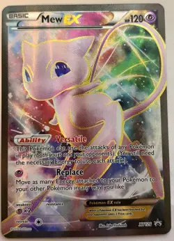 Pokemon 2016 TCG Mew EX Full Art Black Star Promo Card XY126 - Image 1