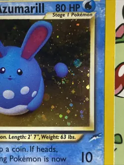 Light Azumarill 13/105 Neo Destiny Holo Pokemon LP Swirl - Image 5