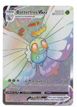 Butterfree VMAX (Secret) 190/189 Swsh03: Darkness Ablaze Holo Pokemon TCG - NM - Image 1
