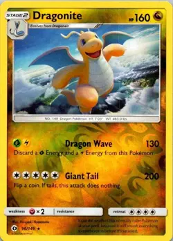 Pokemon TCG Dragonite 96/149 Cosmos Holo Promo NM/M (SKU 1-1) - Image 1