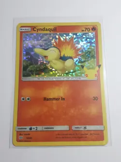 2021 McDonalds Pokemon 25th Anniversary Cyndaquil #10 Hologram - Image 1
