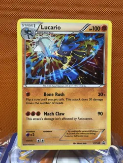 Pokemon TCG • 2016 • Lucario XY140 • Holo Rare Black Star Promo • NM 1118 - Image 1