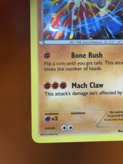 Pokemon TCG • 2016 • Lucario XY140 • Holo Rare Black Star Promo • NM 1118 - Image 4