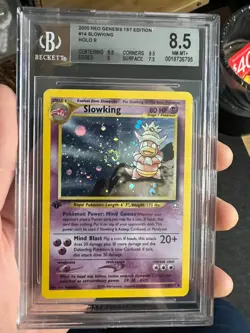Pokemon Slowking #14 Holo *SWIRL* Neo Genesis 1st Edition BGS 8.5 NM-MT+ - Image 2