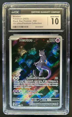 2023-25 Pokemon SV Black Star Promos SVP EN Mewtwo #052 CGC 10 - Image 1