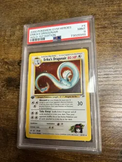 2000 Pokemon TCG Erika's Dragonair Gym Heroes Holo 1st Edition - Image 1