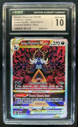2023 Pokemon SWSH Hisuian Samurott VST Galarian Gallery #GG52/GG70 CGC 10 - Image 1