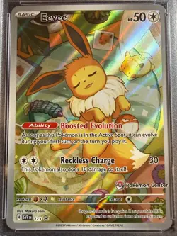 Eevee 173 PSA 8 Pokemon Center promo Prismatic Evolutions ETB 2025 NM-Mint - Image 2