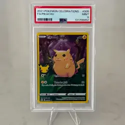 2021 Pokemon Celebrations Pikachu Full Art Holo PSA 9 Mint 005/025 - Image 3