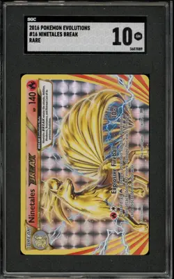 Pokemon Ninetales Break XY Evolutions Holo Ultra Rare #16 SGC 10 Gem Mint - Image 1