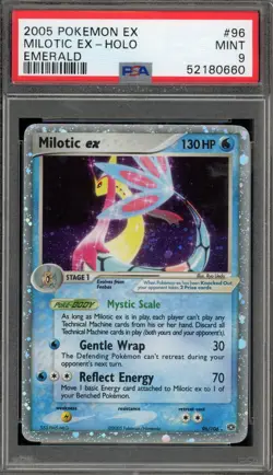 Pokemon Milotic ex EX Emerald Holo Ultra Rare #96 PSA 9 Mint - Image 1