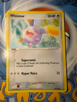 Pokemon Whismur 69/100 Crystal Guardians Stamped Reverse Holo NM - Image 1