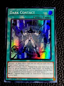 Dark Contact SUDA-EN051 Yugioh 1st Edition (New) Super Rare - Image 1