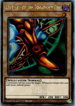 Yugioh Left Leg of the Forbidden One MP24-EN003 1st Ed Quarter Century Secret NM - Image 1