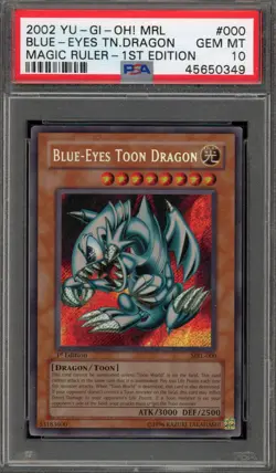 Yu-Gi-Oh! Blue-Eyes Toon Dragon Magic Ruler 1st Edition Secret MRL-000 PSA 10 - Image 1