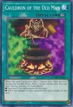 Yugioh - Cauldron of the Old Man - 1st Edition NM - Image 1