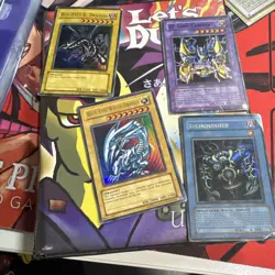 Yugioh Binder With Blue Eyes White Dragon Red Eyes Black And Many Various TCG - Image 1