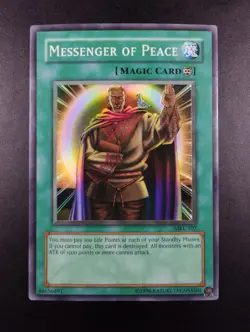 YUGIOH 2002 | MESSENGER OF PEACE | MRL-102 | NM | NA OLD MISPRINT (FOILSHIFT) - Image 1