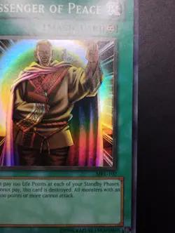 YUGIOH 2002 | MESSENGER OF PEACE | MRL-102 | NM | NA OLD MISPRINT (FOILSHIFT) - Image 4