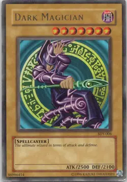 1996 TCG HOLO DARK MAGICIAN Ultra Rare Unlimited #SDY-006 PLAYED #2 - Image 1