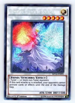 Yugioh Armades, Keeper of Boundaries MP14-EN095 Secret Rare - NM 💎 - Image 1