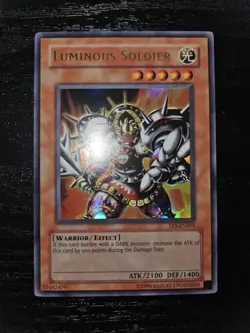 YUGIOH LUMINOUS SOLDIER ULTRA RARE TP5-EN001 NM - Image 1