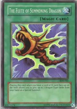 1996 TCG HOLO THE FLUTE OF SUMMONING DRAGON Ultra Rare Unlimited #SDK-042 - Image 1
