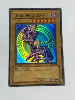 Yugioh Dark Magician SDY-006 Ultra Rare 1st Edition Foil Shift ERROR MP - Image 1