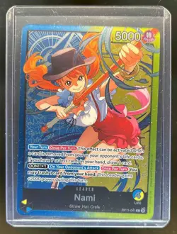 2025 One Piece A Fist of Divine Speed Nami Alt Art #OP11-041 - Image 1