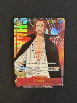 One Piece CCG Shanks Parallel OP01-120 Romance Dawn Secret Rare English NM - Image 5