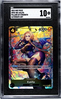 2024 One Piece OP03-081 Kalifa Pillars Of Strength Alt Art SGC 10 Gem Mint - Image 1