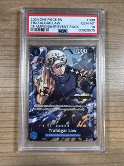 Trafalgar Law 2024 One Piece Championship Event Pack #008 PSA 10 - Image 1
