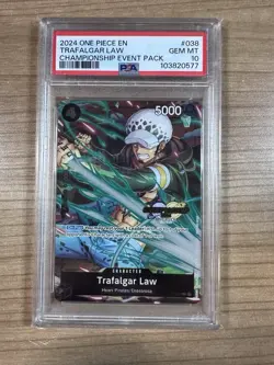 Trafalgar Law 2024 One Piece Championship Event Pack #038 PSA 10 - Image 1