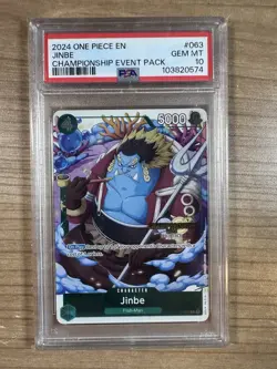 Jinbe 2024 One Piece Championship Event Pack #063 PSA 10 - Image 1