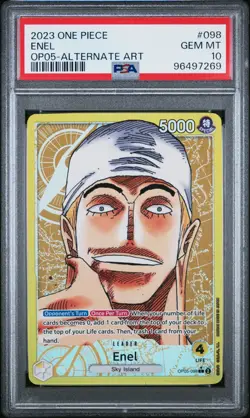 One Piece Awakening of the New Era OP05-098 Enel Alt Art Leader English PSA 10 - Image 1