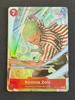 One Piece TCG OP14-015 Roronoa Zoro AA Alt Art Card Game CCG ENGLISH NM - Image 1