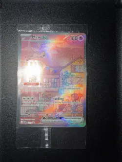 Mew ex SVP 053 Pokemon TCG Scarlet Violet 151 Black Star Promo Full Art SEALED - Image 1